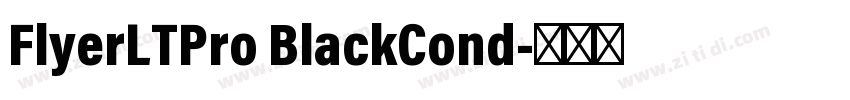 FlyerLTPro BlackCond字体转换 FlyerLTPro BlackCond字体转换